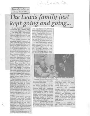 The Lewis family just kept going and going