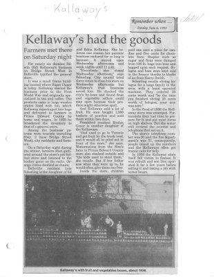 Kellaway's had the goods