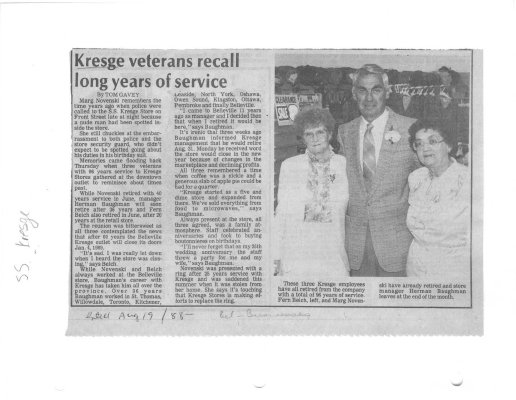 Kresge veterans recall long years of service