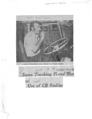 Some Trucking Firms Ban Use of CB Radios