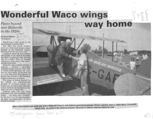 Wonderful Waco Wings Way Home