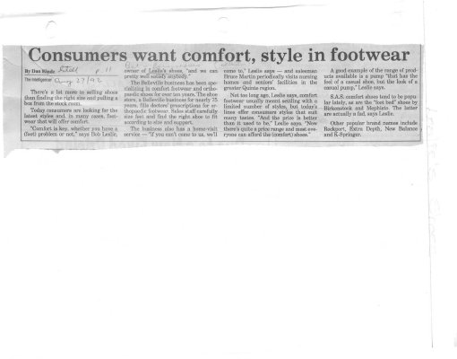 Consumers want comfort, style in footwear