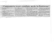Consumers want comfort, style in footwear