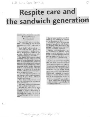 Respite care and the sandwich generation