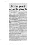 Lipton plant expects growth
