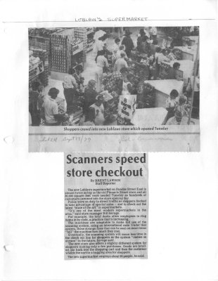 Scanners speed store checkout