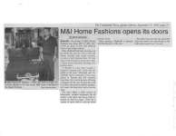 M&I Home Fashions opens its doors
