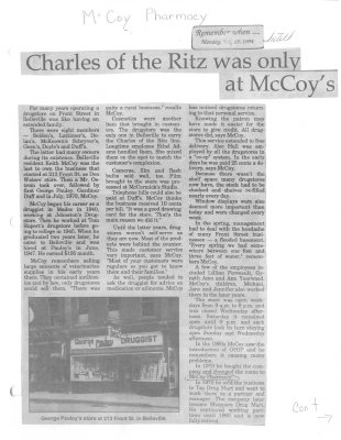 Remember When: Charles of the Ritz was only at McCoy's