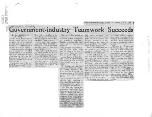 Government-industry Teamwork Succeeds