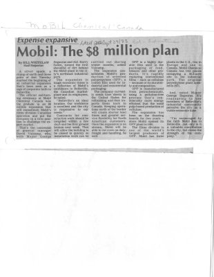 Mobil: The $8 million plan