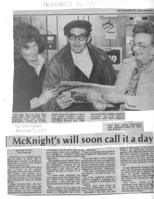 McKnight's will soon call it a day