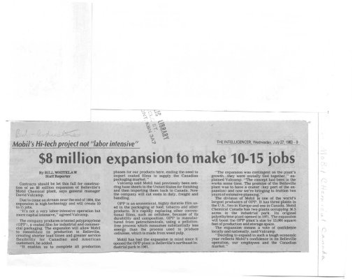 $8 Million expansion to make 10 - 15 jobs