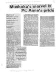 Muskoka's marvel is Pt. Anne's pride