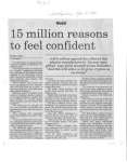 15 Million reasons to feel confident