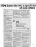 MDS Laboratories a specimen of innovation