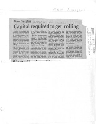 Capital Required to get rolling