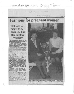 Fashions for pregnant women