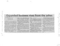 Expanded business rises from the ashes