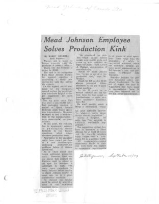 Mead Johnson Employee Solves Production Kink