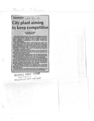 City plant aiming to keep competitive