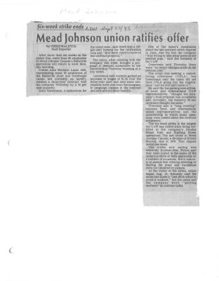 Mead Johnson union ratifies offer