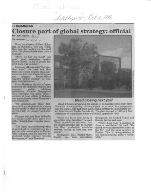 Closure part of global strategy: official