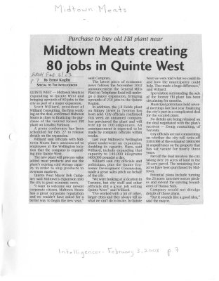 Midtown Meats creating 80 jobs in Quinte West