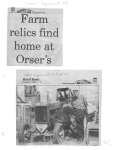 Farm relics find home at Orser's