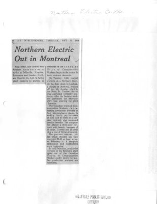 Northern Electric Out in Montreal