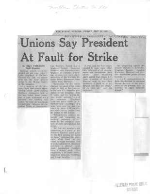 Unions Say President At Fault for Strike