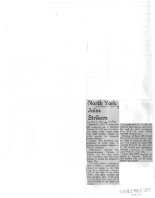 North York Joins Strikers