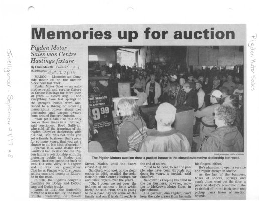 Memories up for auction