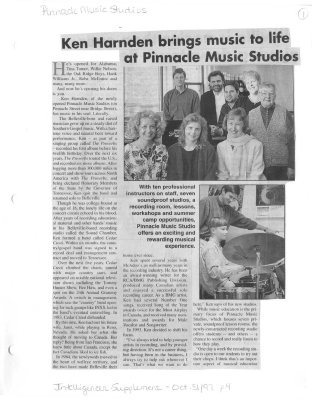 Ken Harnden brings music to life at Pinnacle Music Studios