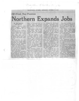 Northern Expands Jobs