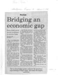 Bridging an economic gap