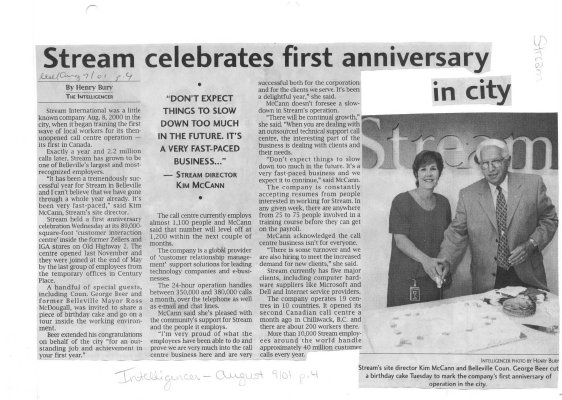 Stream celebrates first anniversary in city