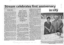 Stream celebrates first anniversary in city