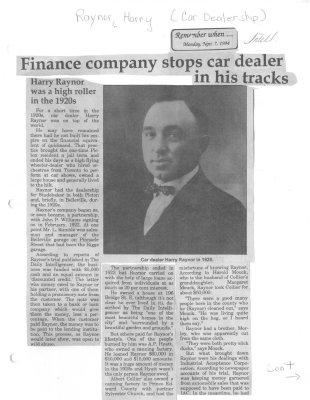 Remember When: Finance company stops car dealer in his tracks