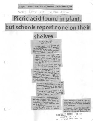 Picric acid found in plant, but schools report none on their shelves