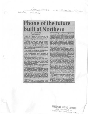 Phone of the future built at Northern