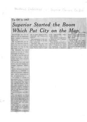 Superior started the boom which put city on the map