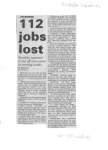 112 jobs lost