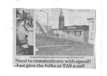 Need to communicate with speed? Just give the folks at TAS a call