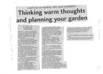 Thinking warm thoughts and planning your garden