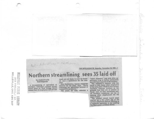 Northern streamlining sees 35 laid off