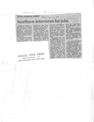 Northern interviews for jobs