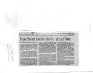 Northern faces strike deadline