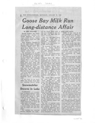 Goose Bay Milk run long-distance affair