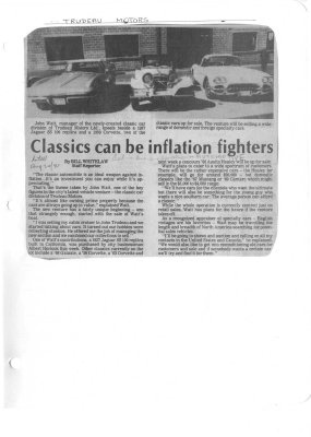 Classics can be inflation fighters