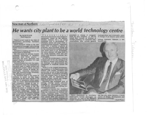 He wants city plant to be a world technology centre